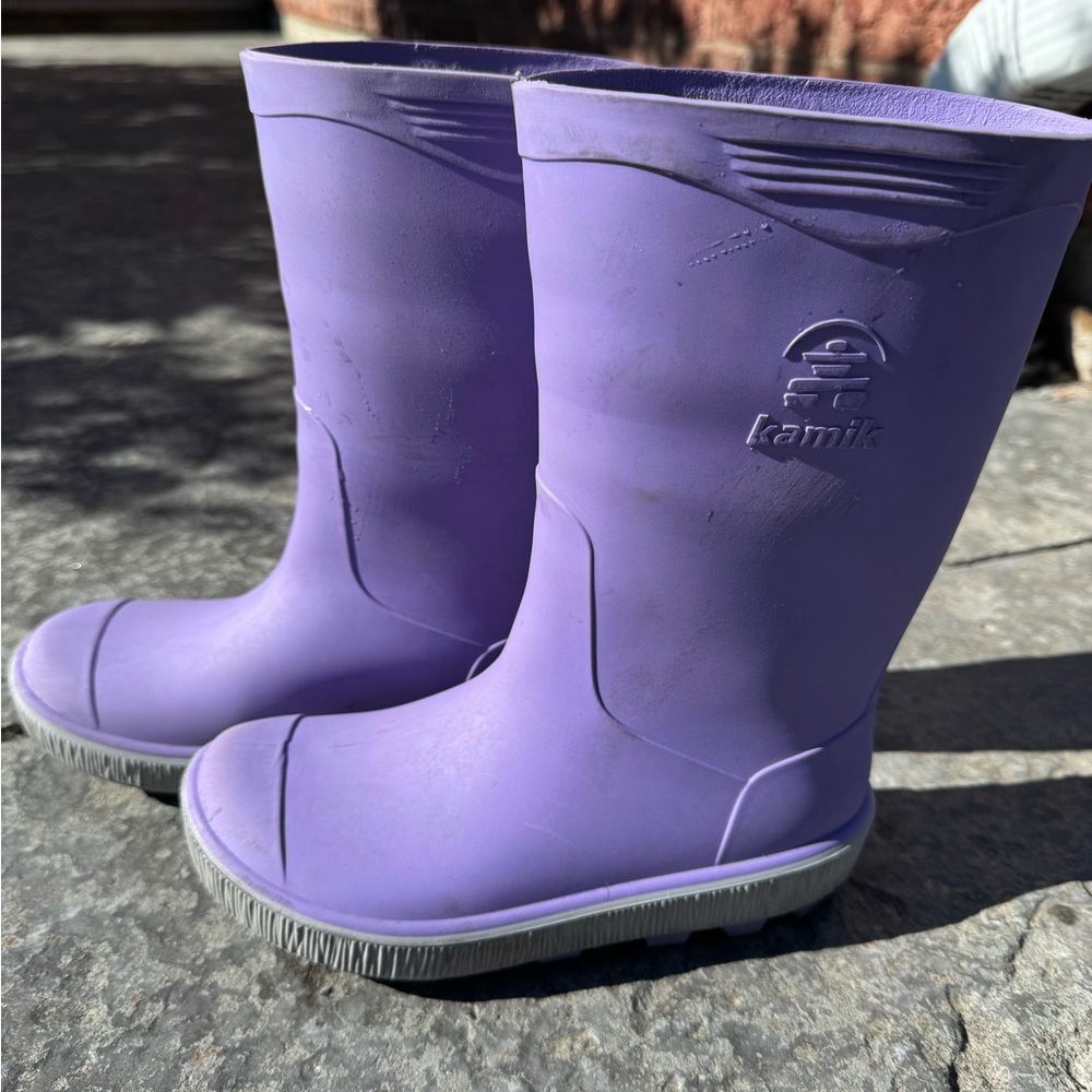 Kamik Purple Rain  Waterproof Mid-Calf boots unisex size 1